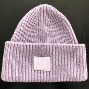 Acne Studios Beanie Hat Lavender